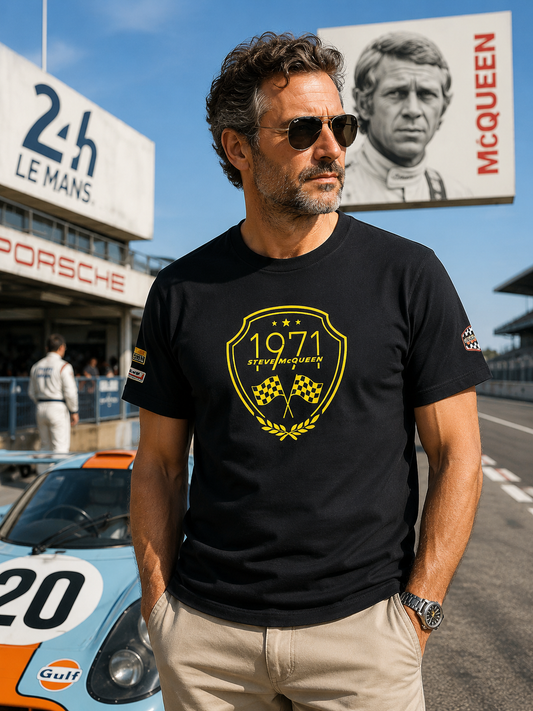 Tee shirt Ready set black Steve MCQUEEN x Le Mans