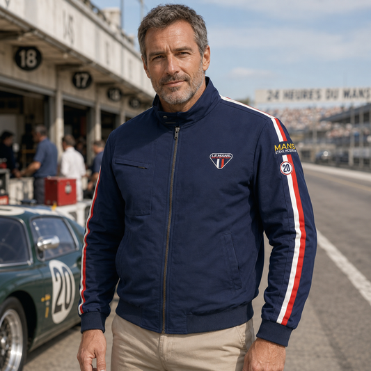 Veste Racing Jacket STEVE MCQUEEN navy