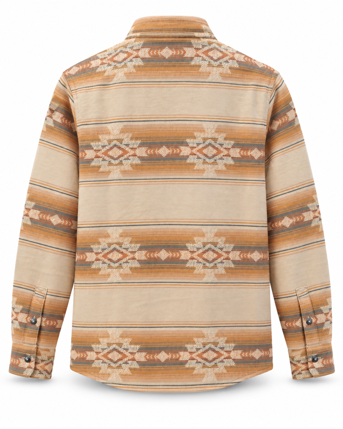 Chemise Klamath beige Iron & Resin motifs Southwest vue de dos