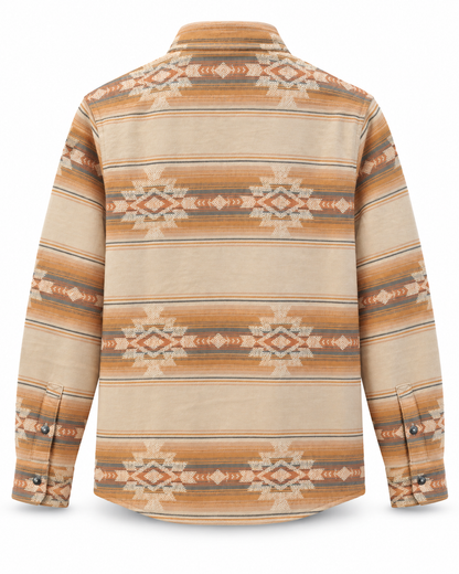 Chemise Klamath beige Iron & Resin motifs Southwest vue de dos