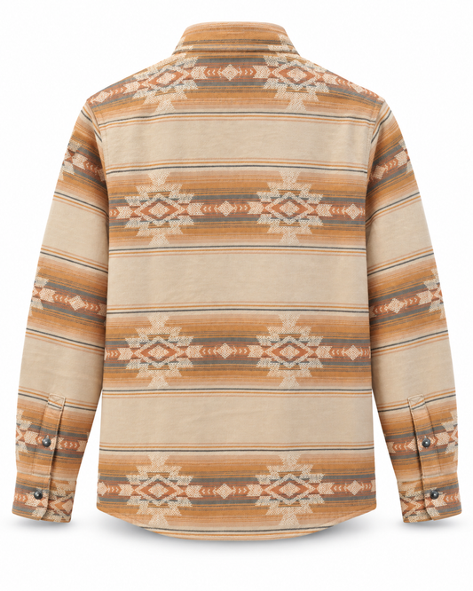 Chemise Klamath beige Iron & Resin motifs Southwest vue de dos