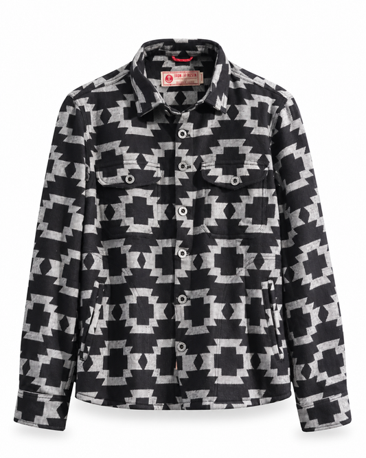Chemise Masterson Black Iron & Resin en coton Jacquard vue de face