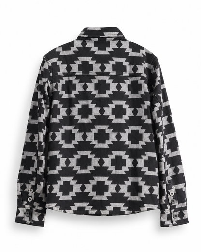 Chemise Masterson Black Iron & Resin à motifs géométriques vue de dos
