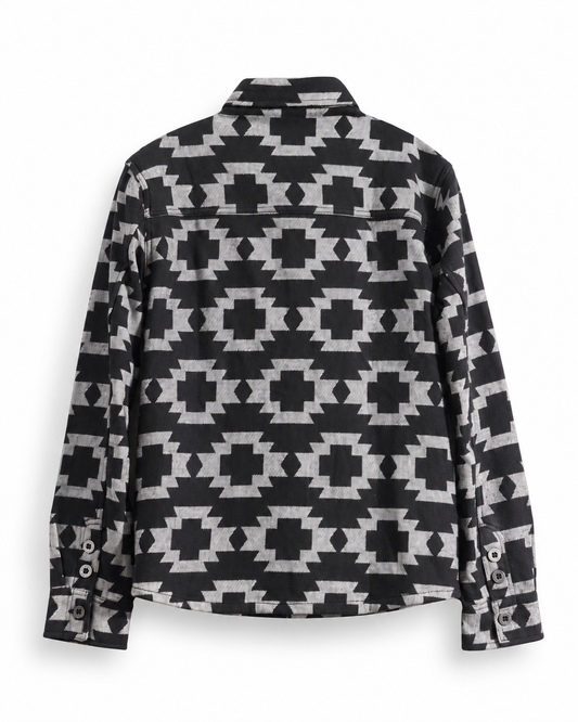 Chemise Masterson Black Iron & Resin à motifs géométriques vue de dos