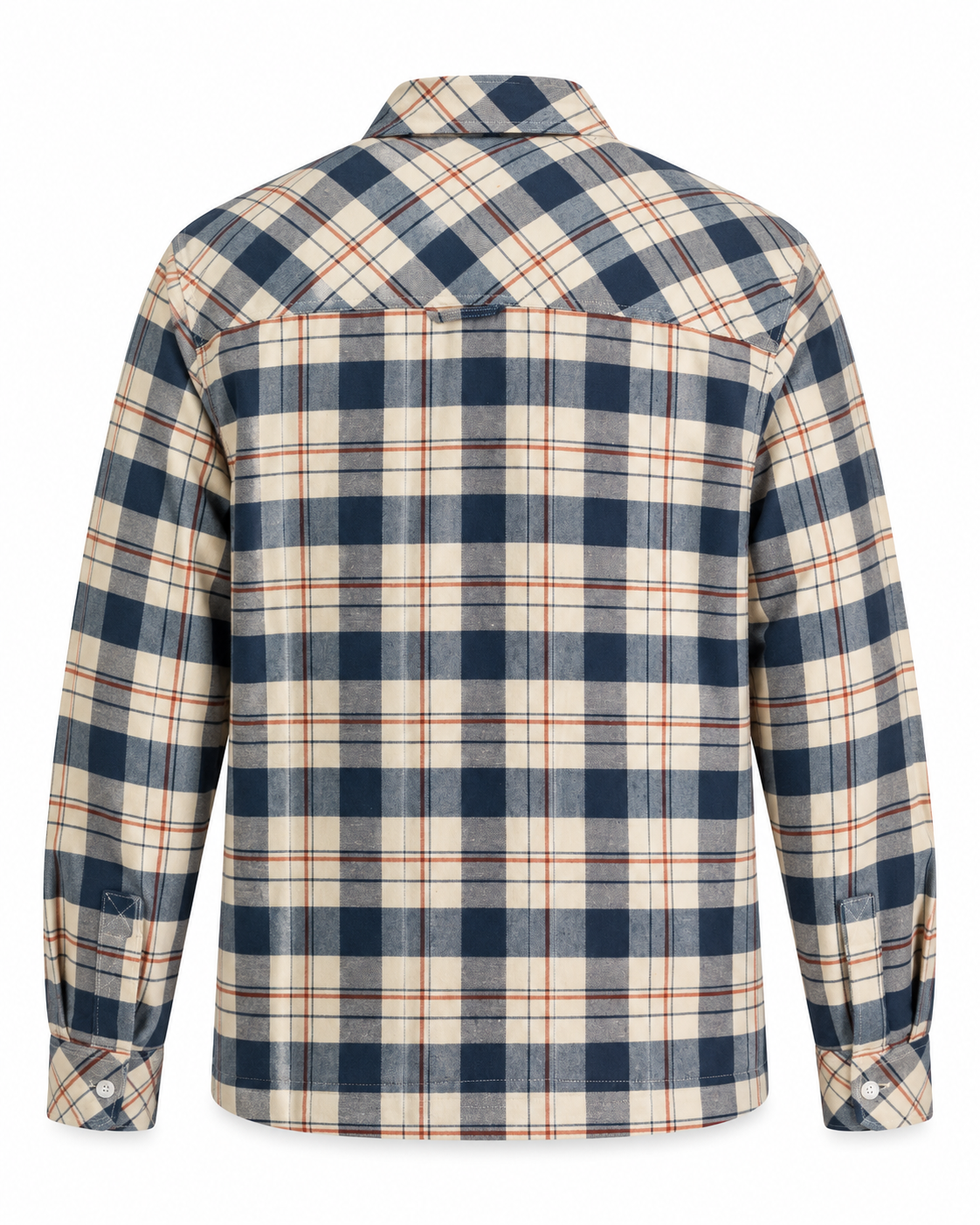 Chemise MELVIN homme en flanelle à carreaux vue de dos