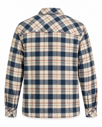 Chemise MELVIN homme en flanelle à carreaux vue de dos