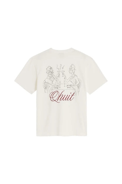 T-shirt Cin Cin Qhuit blanc