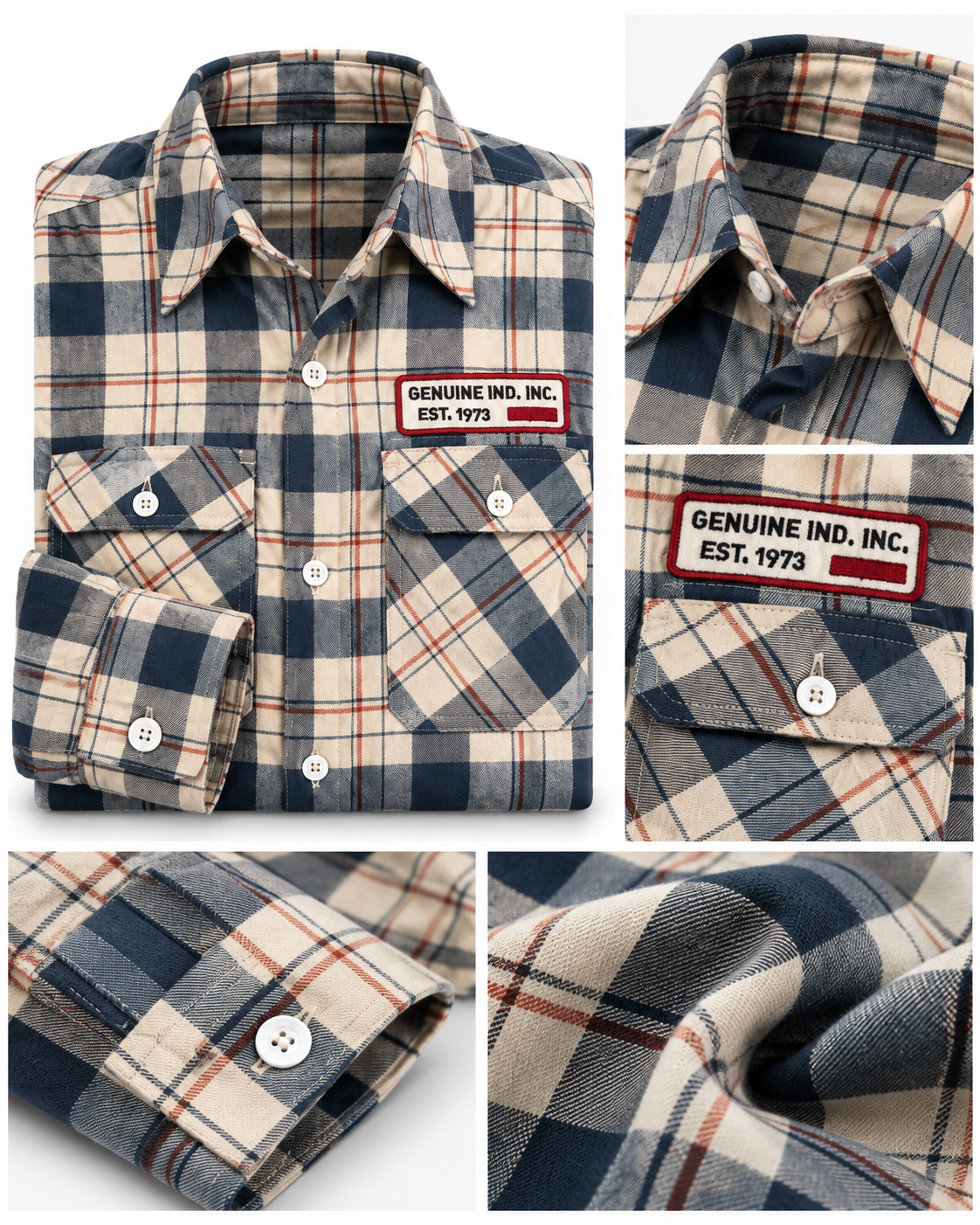 Chemise MELVIN en Flanelle à Carreaux – Homme