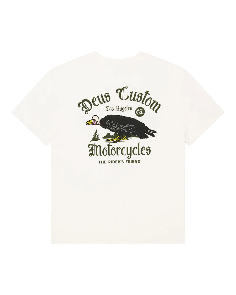 Tee shirt Beep Beep tee Deus ex Machina blanc