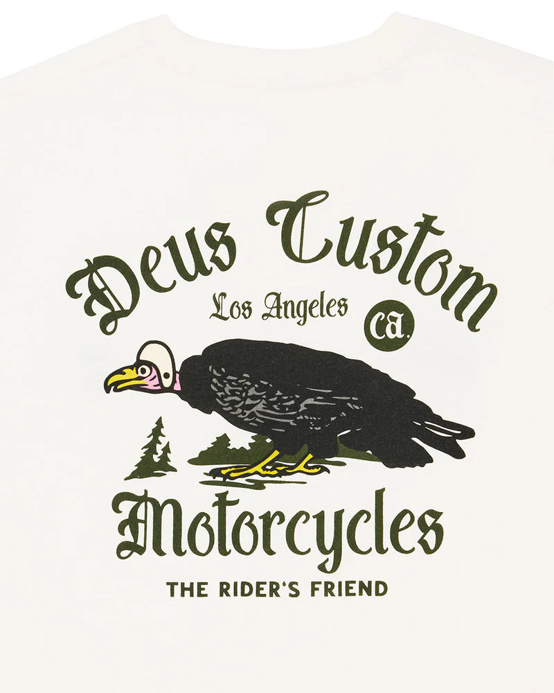 Tee shirt Beep Beep tee Deus ex Machina blanc