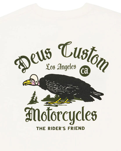 Tee shirt Beep Beep tee Deus ex Machina blanc
