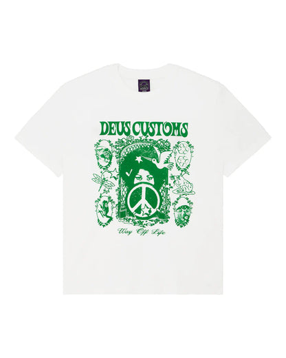 Tee shirt Mother-earth tee Deus ex Machina blanc