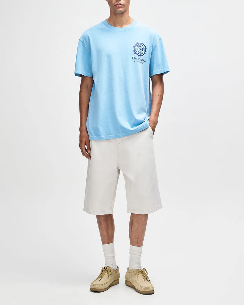 Tee shirt Tokyo Address tee Deus ex Machina bleu ciel