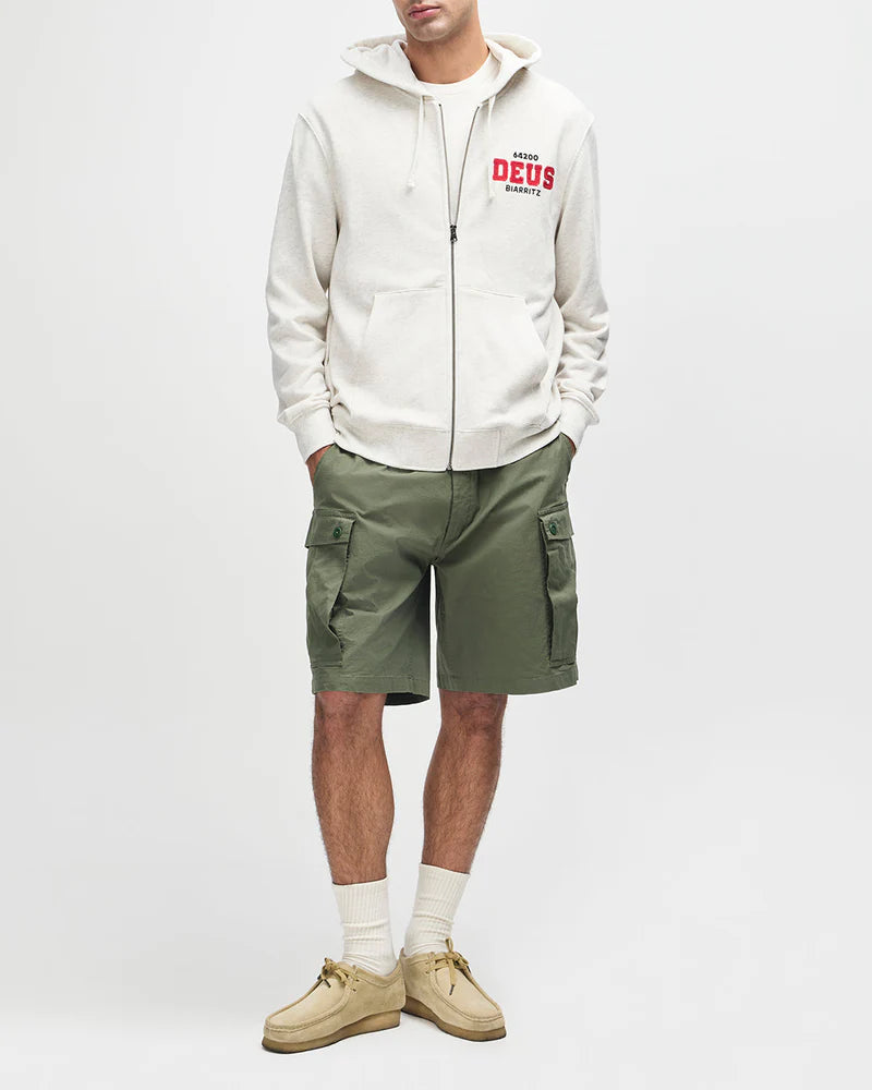 Sweat Hoodie Buck Up Zip Deus ex Machina Melon gris