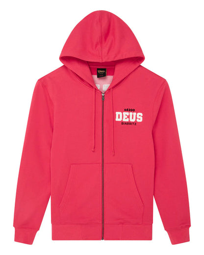 Sweat Hoodie Buck Up Zip Deus ex Machina Melon red