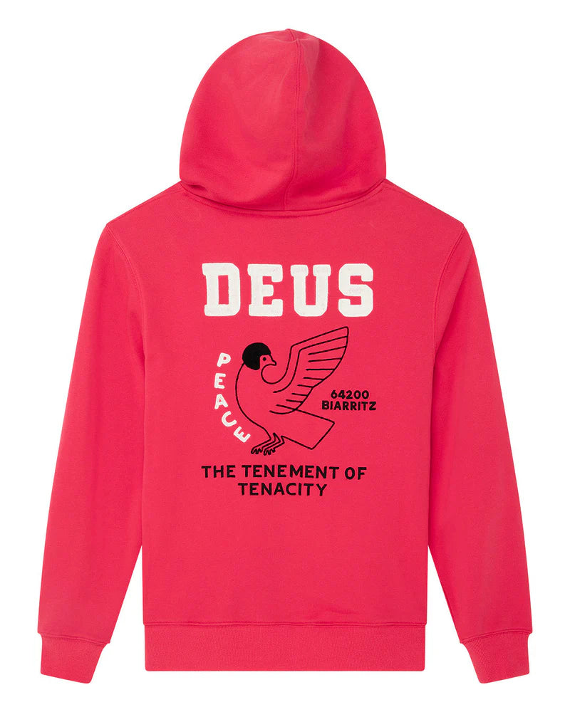 Sweat Hoodie Buck Up Zip Deus ex Machina Melon red