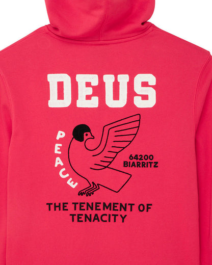 Sweat Hoodie Buck Up Zip Deus ex Machina Melon red