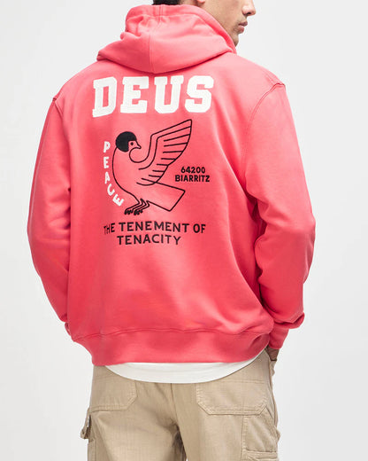 Sweat Hoodie Buck Up Zip Deus ex Machina Melon red