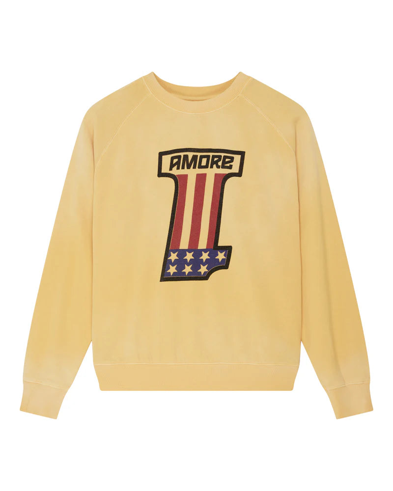 Sweat One More crew Deus ex Machina jaune