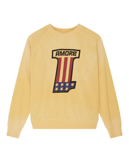 Sweat One More crew Deus ex Machina jaune