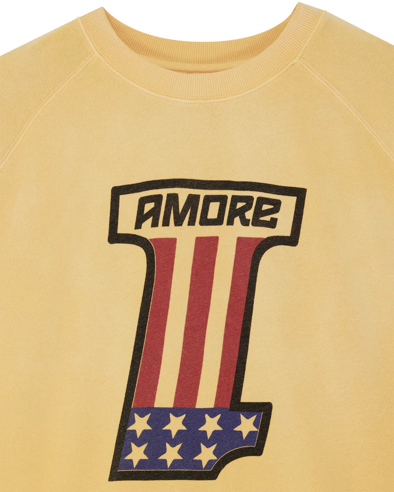 Sweat One More crew Deus ex Machina jaune