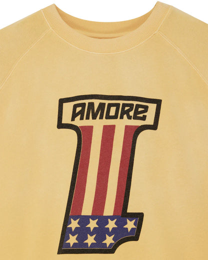 Sweat One More crew Deus ex Machina jaune