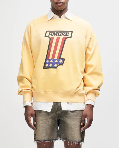 Sweat One More crew Deus ex Machina jaune