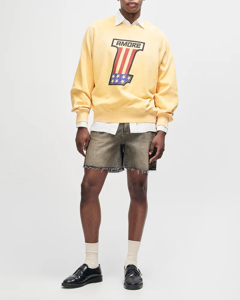 Sweat One More crew Deus ex Machina jaune