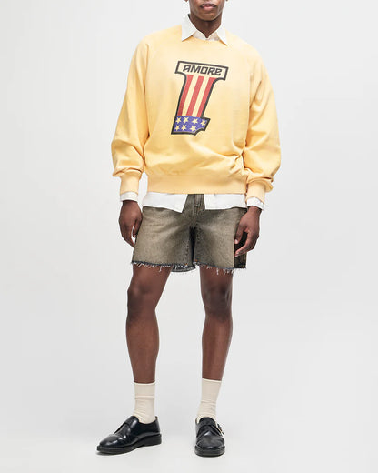Sweat One More crew Deus ex Machina jaune