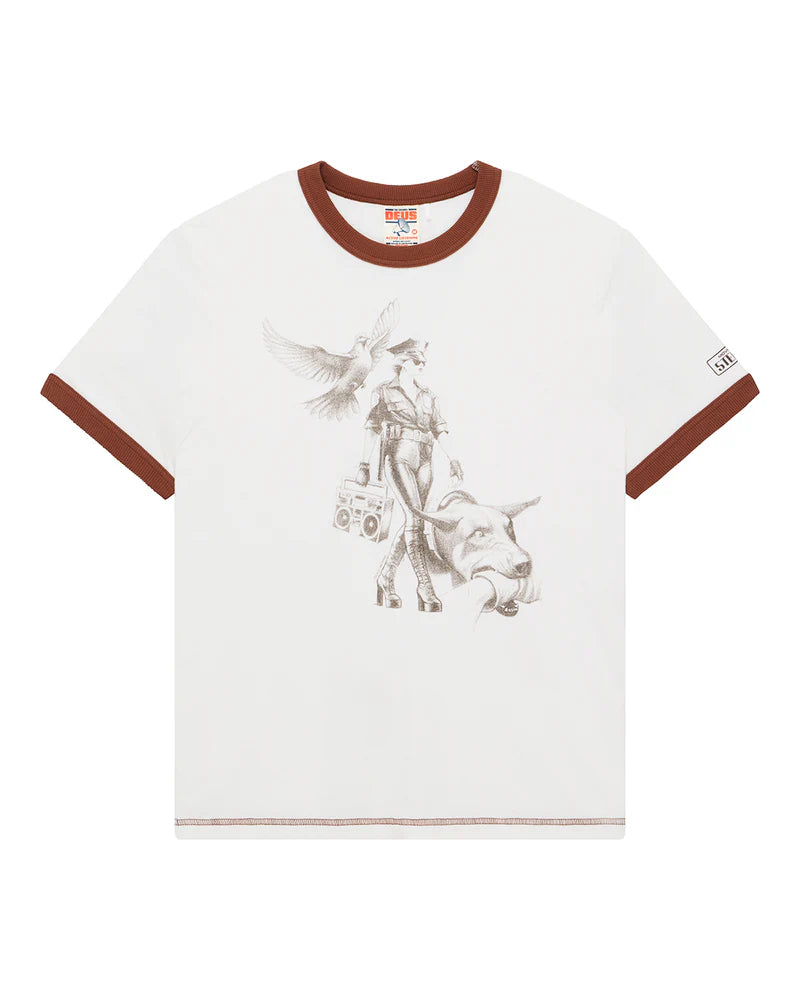 Tee shirt Beat Down tee Deus ex Machina blanc