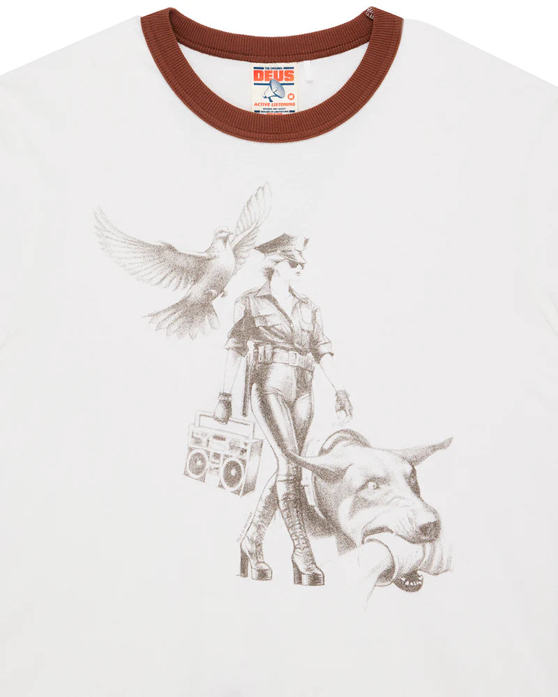 Tee shirt Beat Down tee Deus ex Machina blanc