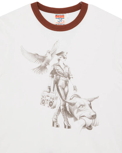 Tee shirt Beat Down tee Deus ex Machina blanc