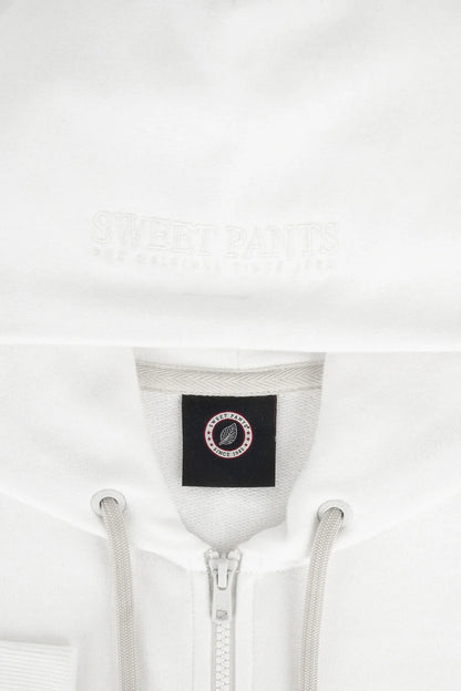 Iconic Zip Up Sweet Pants Off White