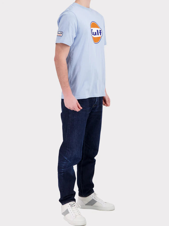 Tee Shirt logo bleu ciel GULF