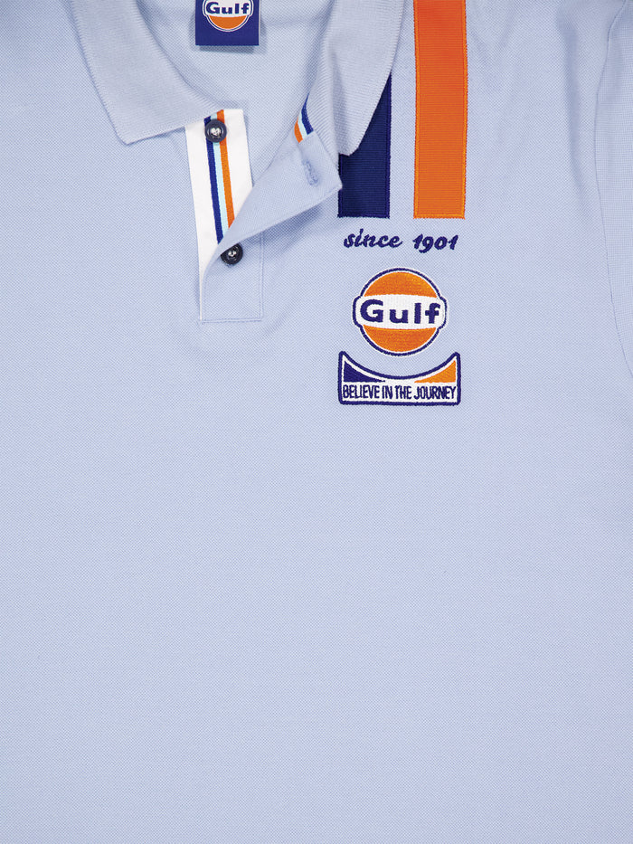 Polo Legend MC bleu ciel GULF