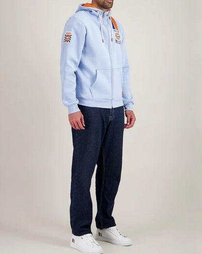 Hoodie FULL ZIP Legend bleu ciel GULF