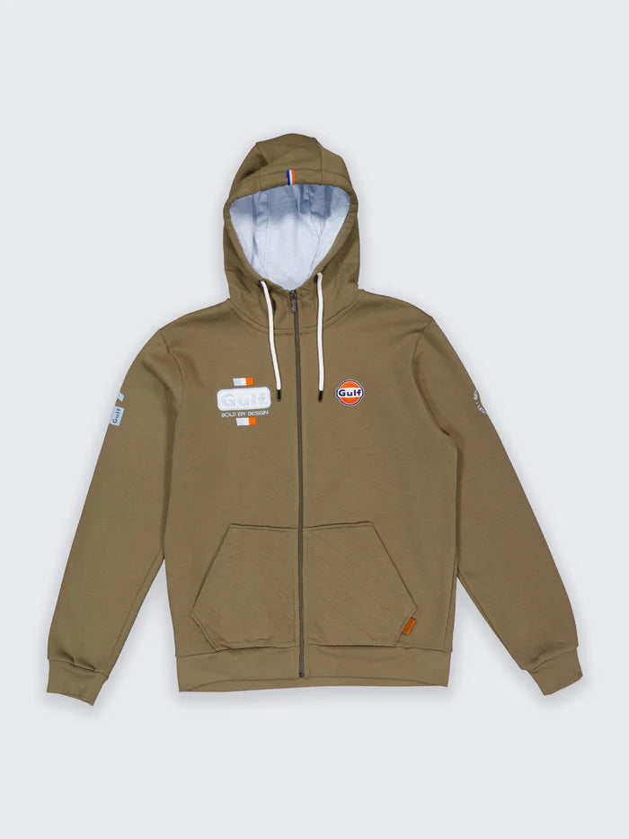 Hoodie FUUL ZIP Bold olive GULF