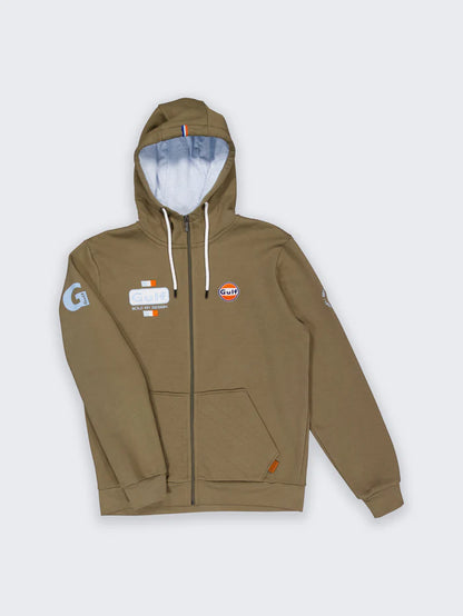 Hoodie FUUL ZIP Bold olive GULF