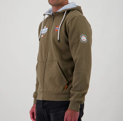 Hoodie FUUL ZIP Bold olive GULF