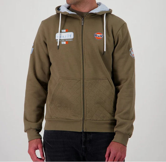 Hoodie FUUL ZIP Bold olive GULF
