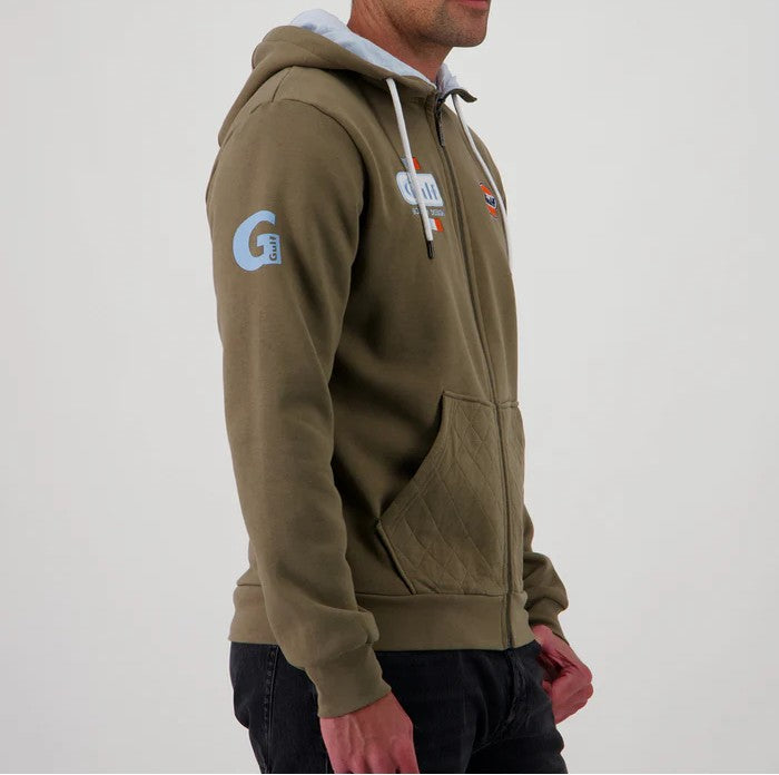 Hoodie FUUL ZIP Bold olive GULF