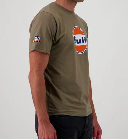 Tee Shirt logo GULF Kaki