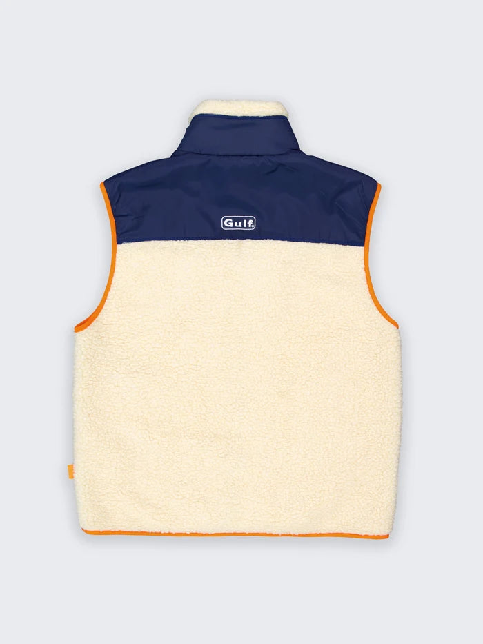 Gilet Sherpa Gulf – Écru & Navy