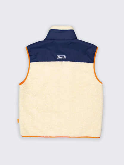 Gilet Sherpa Gulf – Écru & Navy