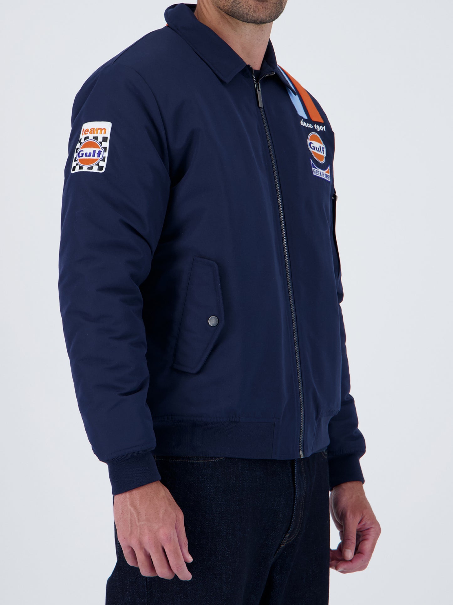 Bombers Gulf Legend Navy – Blouson homme bleu marine
