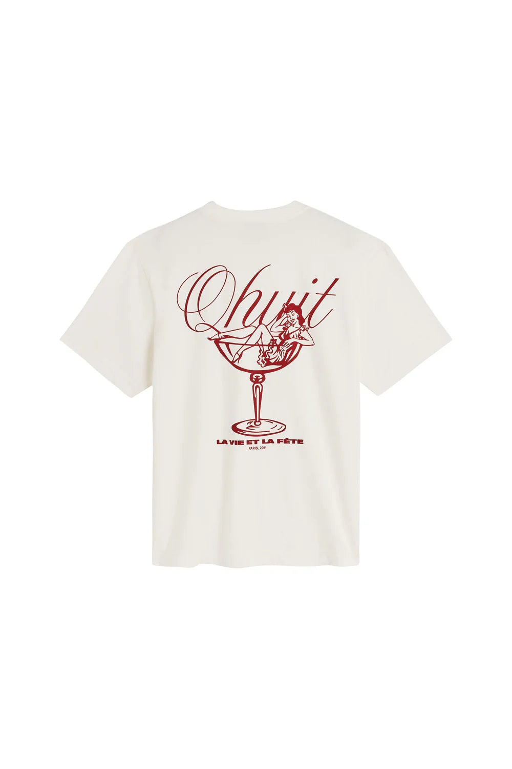 T-shirt Happy Hours Qhuit Off White