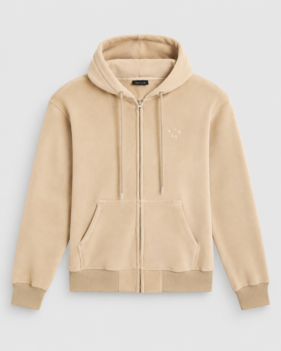 Sweat Zippé Sherpa Crème Homme – Pullin