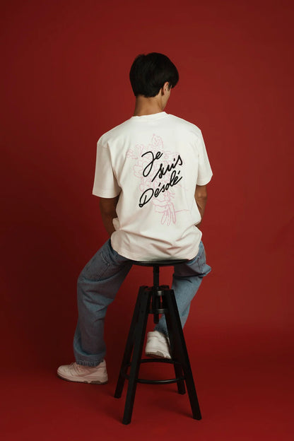 T-shirt Je suis désolé Qhuit Off White