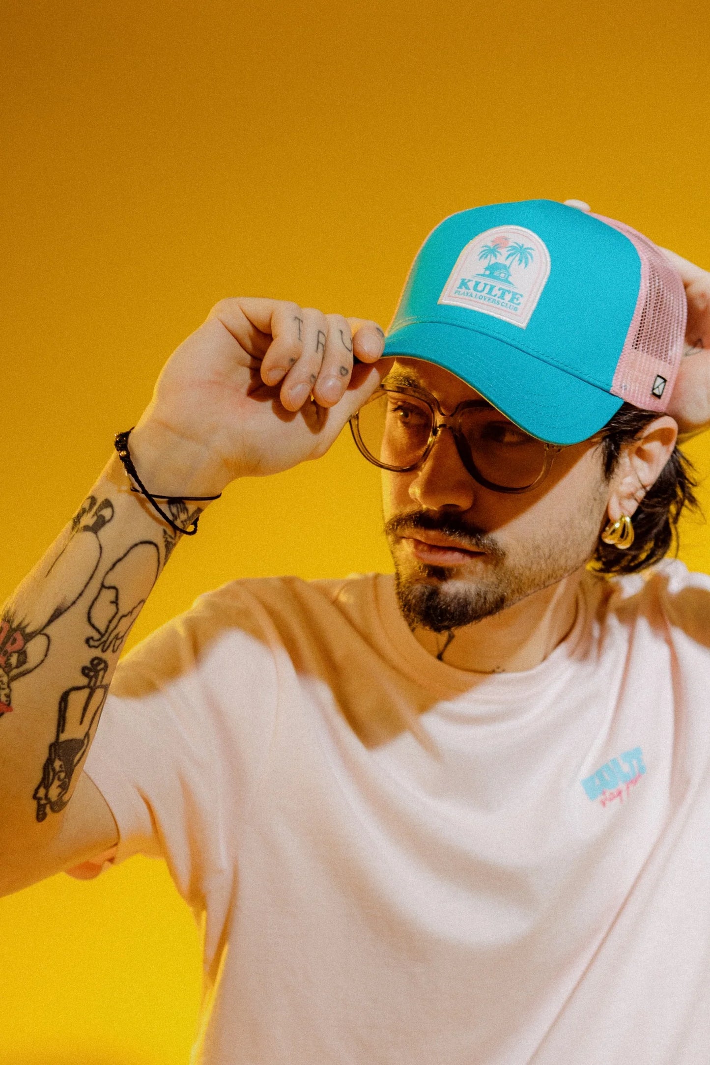 Casquette Lovers turquoise KULTE