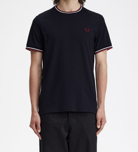 Tee shirt brodé Fred Perry